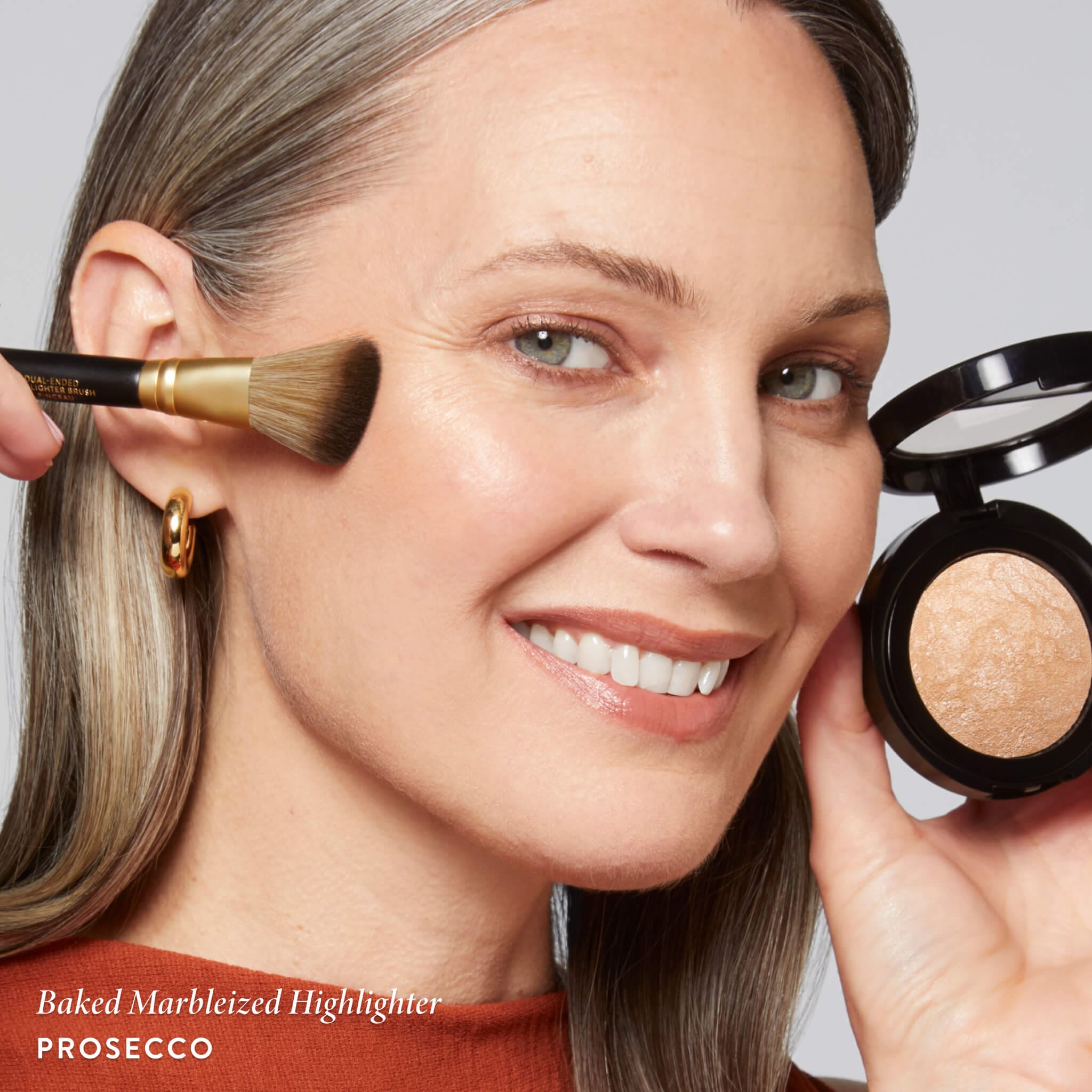 Baked Marbleized Highlighter | Prosecco - Image 3